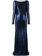 Dsquared2 Metallic Empire-line Dress - Blue