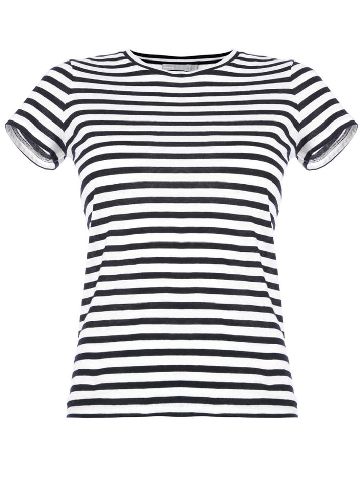 Vince Bengal Stripe T-shirt - Black