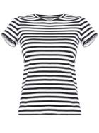 Vince Bengal Stripe T-shirt - Black