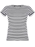 Vince Bengal Stripe T-shirt - Black