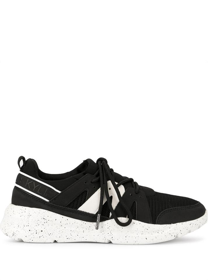 Kendall+kylie Speckled Sole Panelled Sneakers - Black