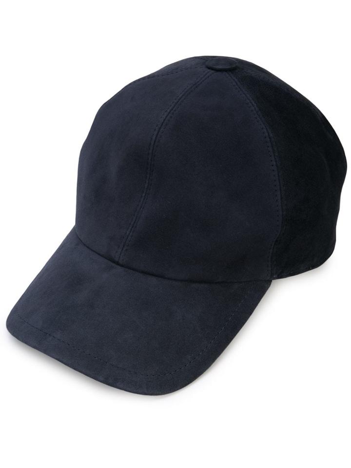 Brunello Cucinelli Smooth Baseball Cap - Blue