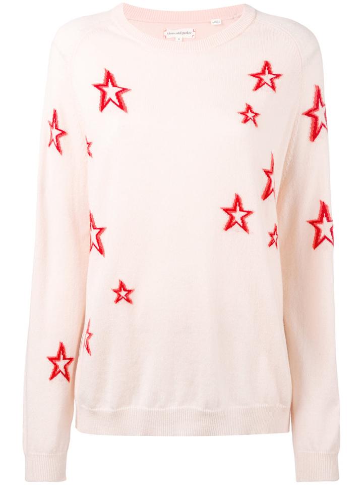 Chinti And Parker - Star Sweater - Women - Cashmere - M, Pink/purple, Cashmere
