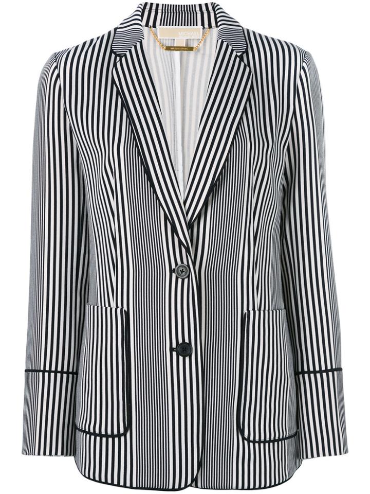Michael Michael Kors Striped Blazer - Blue
