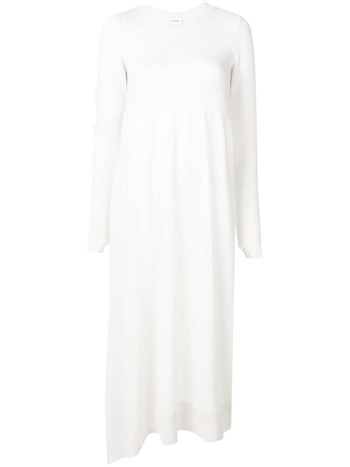Barrie Flared Round Neck Dress - Neutrals