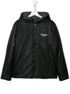 Paolo Pecora Kids Contrast Logo Jacket - Black