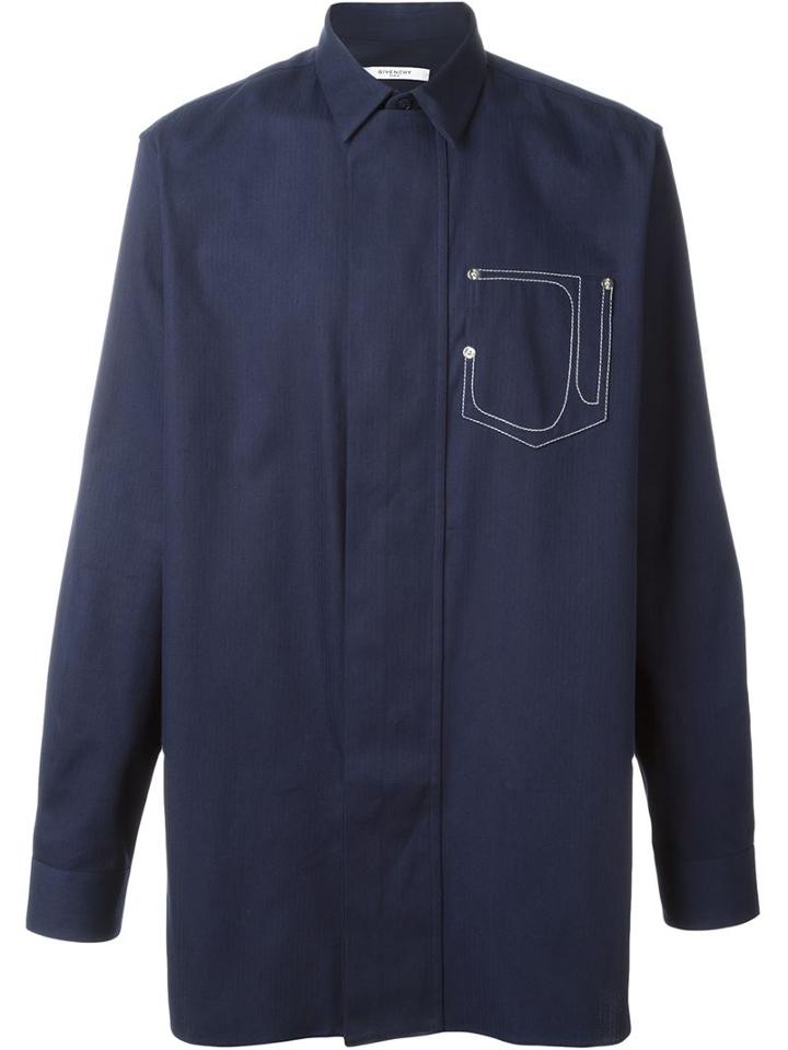 Givenchy Deconstructed Pocket Shirt