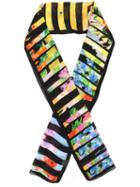 Mary Katrantzou Floral Print Scarf, Women's, Black, Silk