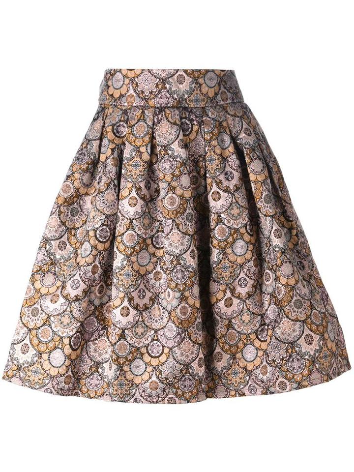 Leo 'skater' Skirt, Women's, Size: Medium, Grey, Cotton/polyester/acetate