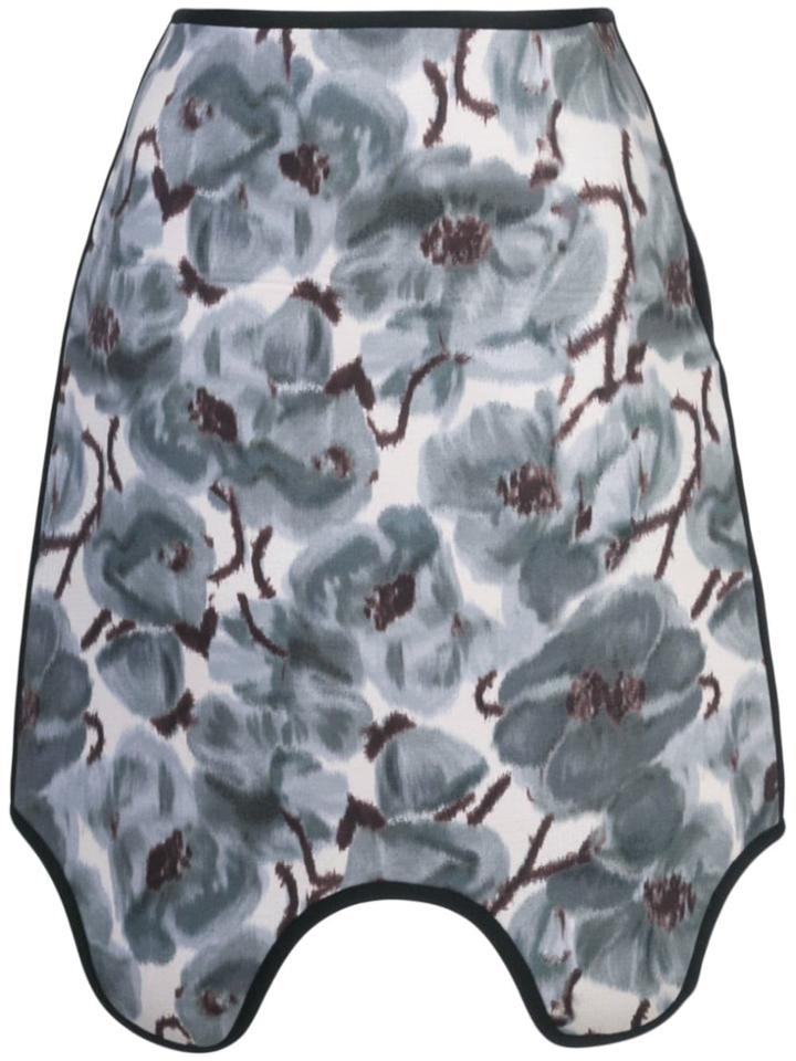 Calvin Klein Floral Patterned Skirt - Blue