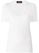 Dsquared2 Basic V-neck T-shirt, Women's, Size: Medium, White, Cotton