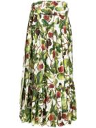 Dolce & Gabbana Fig Print Skirt - Multicolour