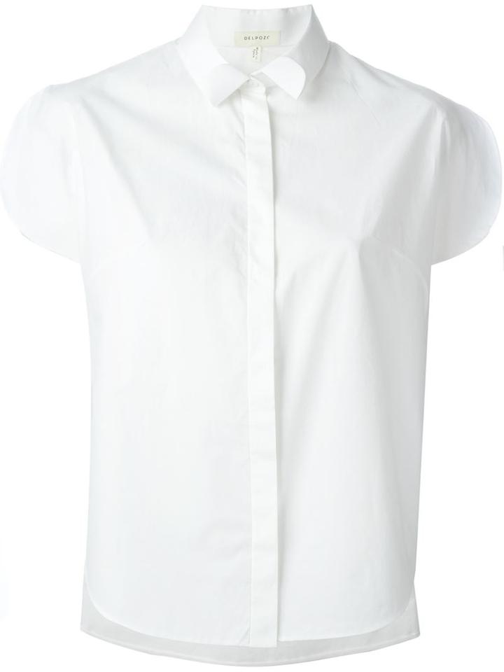 Delpozo Slit Sleeve Shirt