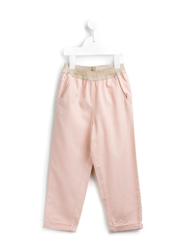 Bellerose Kids Classic Casual Trousers, Girl's, Size: 12 Yrs, Pink/purple