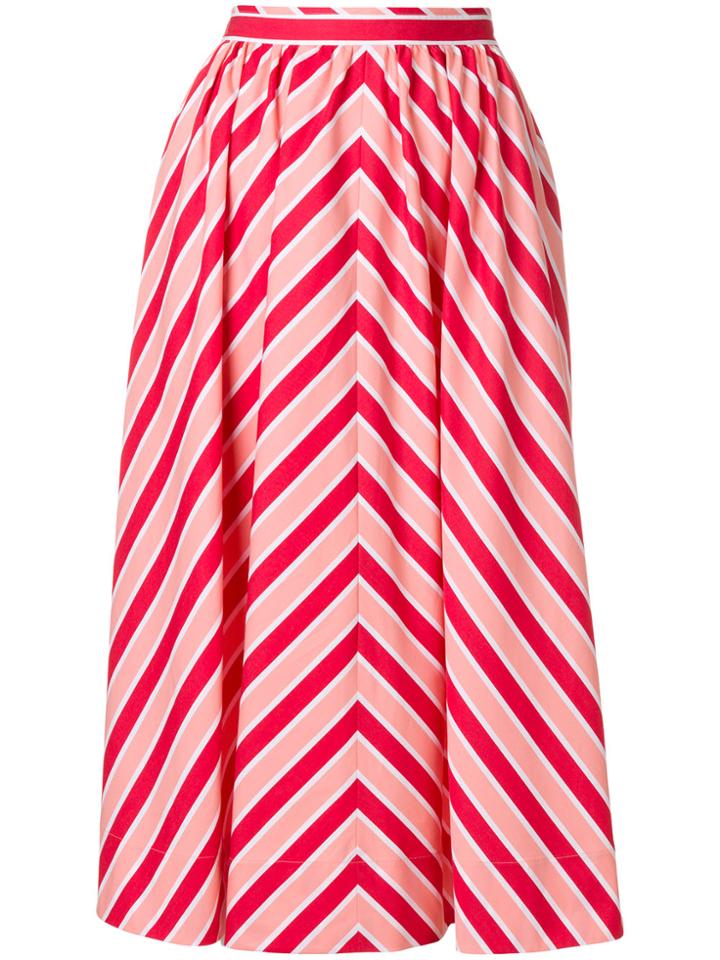 Fendi Striped Flared Skirt
