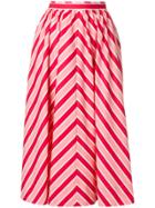 Fendi Striped Flared Skirt