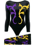 Versace Vintage Tulip Applique Bodysuit Ensemble - Multicolour