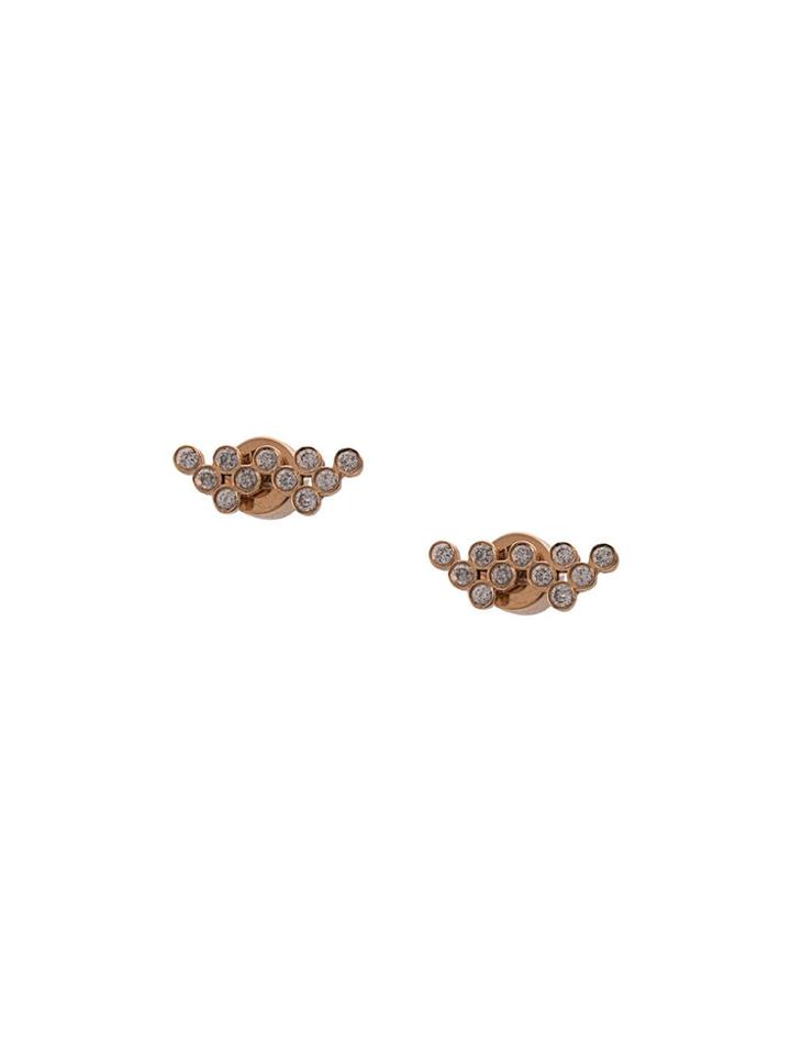 Yannis Sergakis 18kt Rose Gold Charnières Diamond Crawler Stud