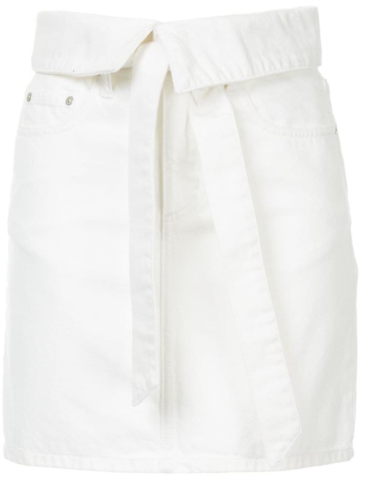 Nobody Denim Vertigo Waistband Mini Skirt - White