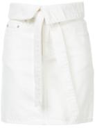 Nobody Denim Vertigo Waistband Mini Skirt - White