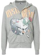 Hysteric Glamour Bear Logo Hooded Sweatshirt - Grey
