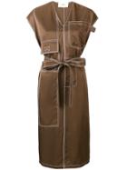 Ports 1961 Structured Dress - Brown