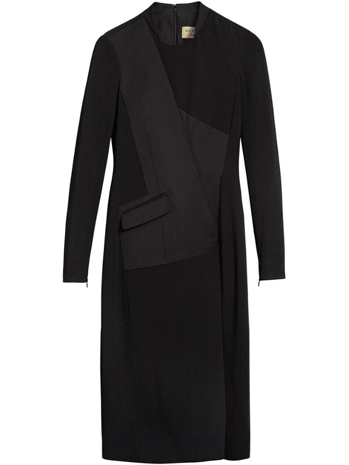 Burberry Tailored Long-sleeved Dress - Black