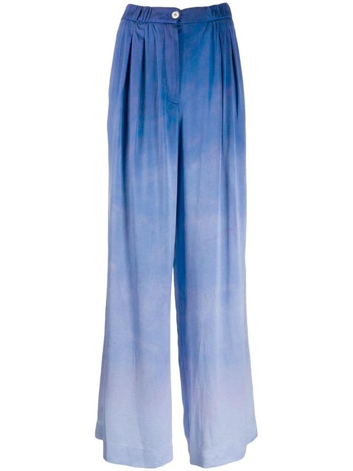Raquel Allegra Ombré Keaton Trousers - Blue