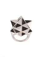John Brevard 'tetra' Partial Pave Sapphire Ring