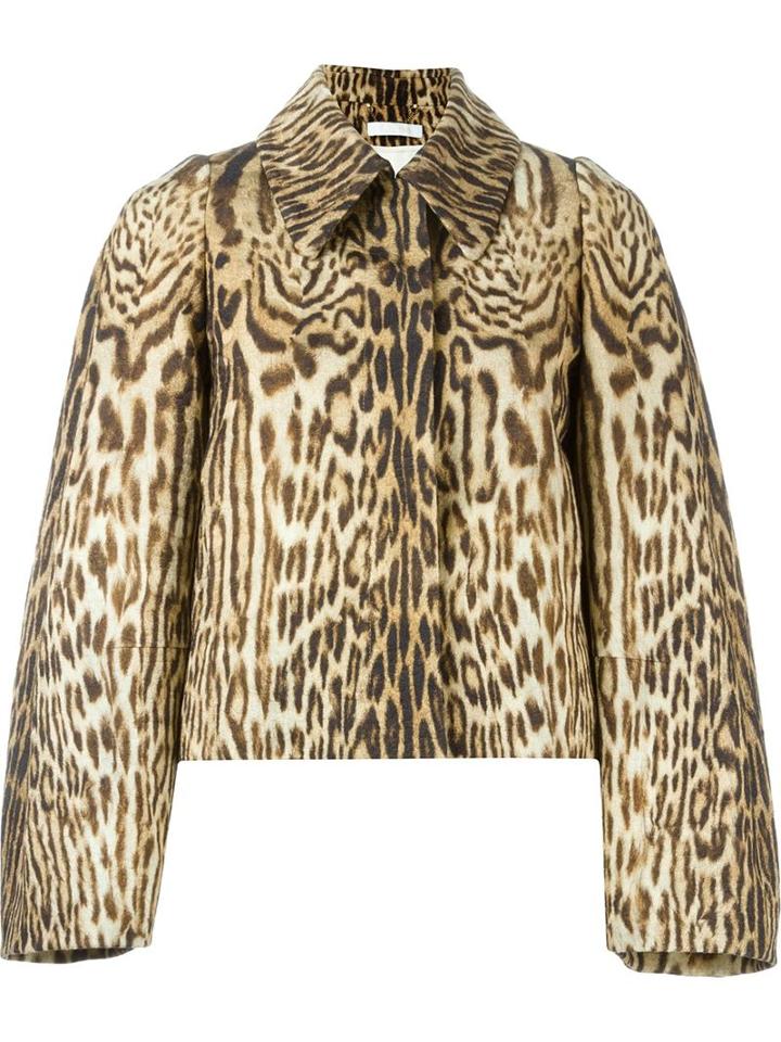 Chloé Leopard Print Jacket