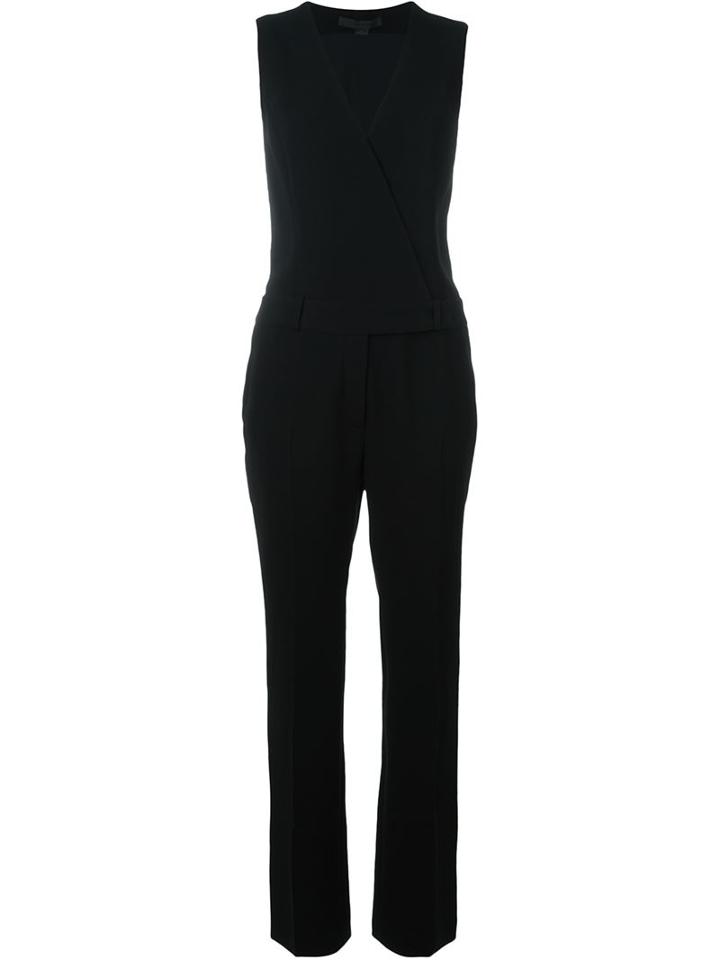 Alexander Wang V-neck Jumpsuit, Women's, Size: 4, Black, Triacetate/polyester/spandex/elastane