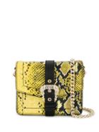 Versace Jeans Couture Logo Buckle Satchel - Yellow