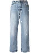 Alexander Mcqueen Distressed Boyfriend Jeans - Blue