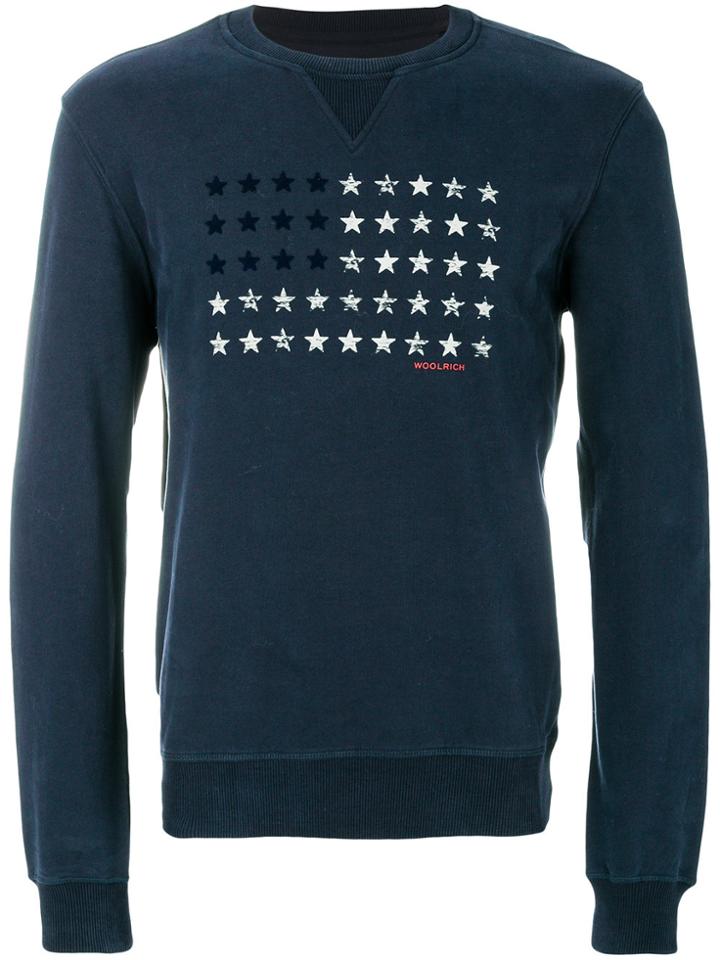 Woolrich Star Flag Sweatshirt - Blue