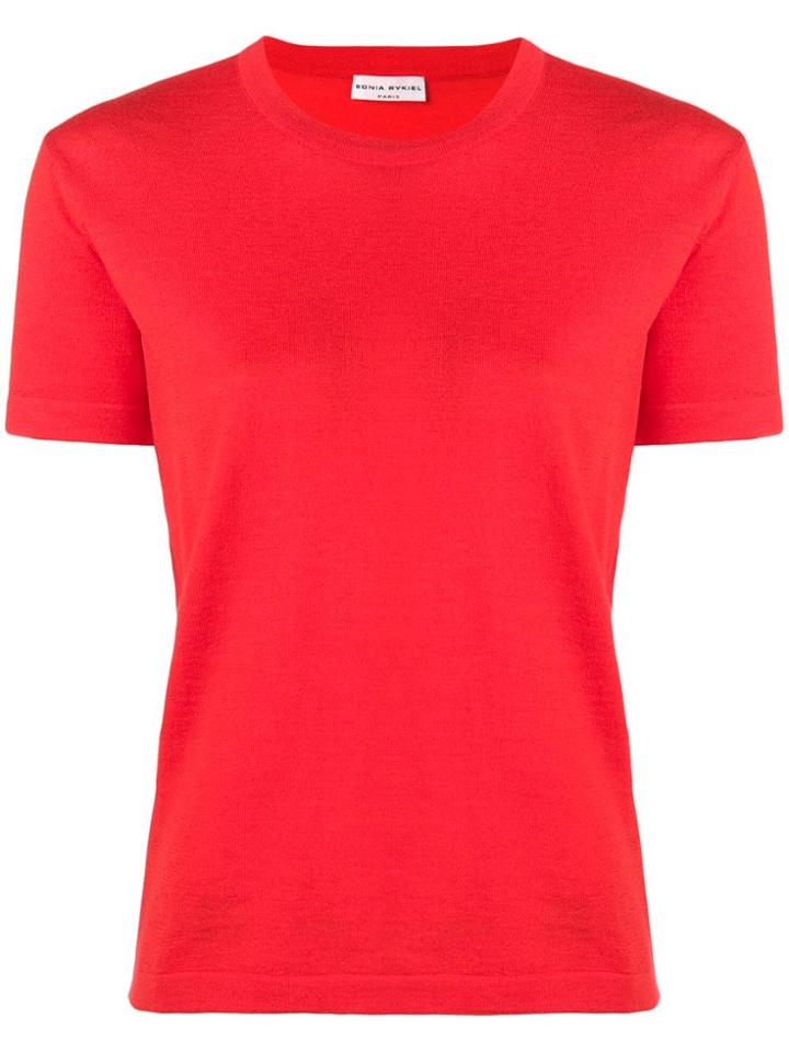Sonia Rykiel Round Neck T-shirt - Red