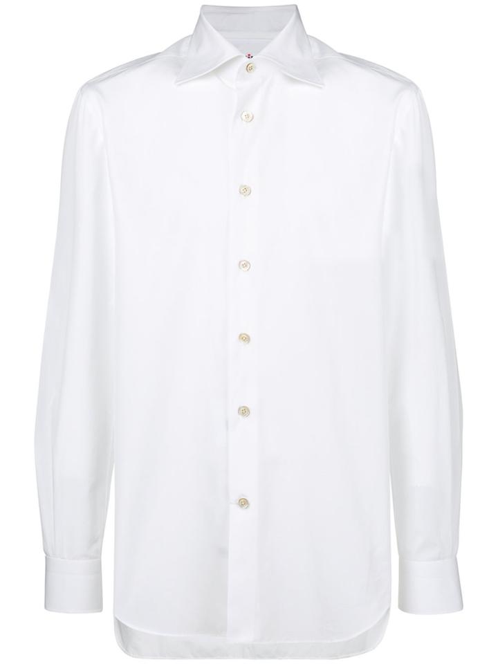 Kiton Pointed Collar Shirt - White