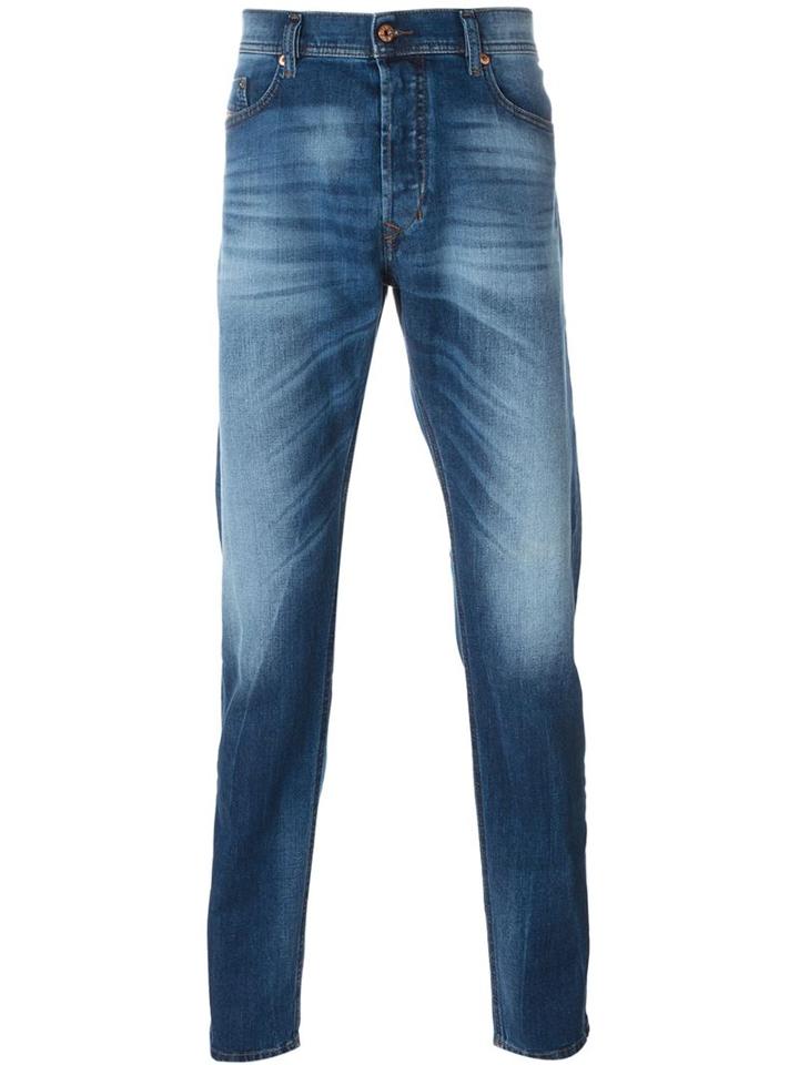 Diesel Faded Jeans, Men's, Size: 36, Blue, Cotton/spandex/elastane