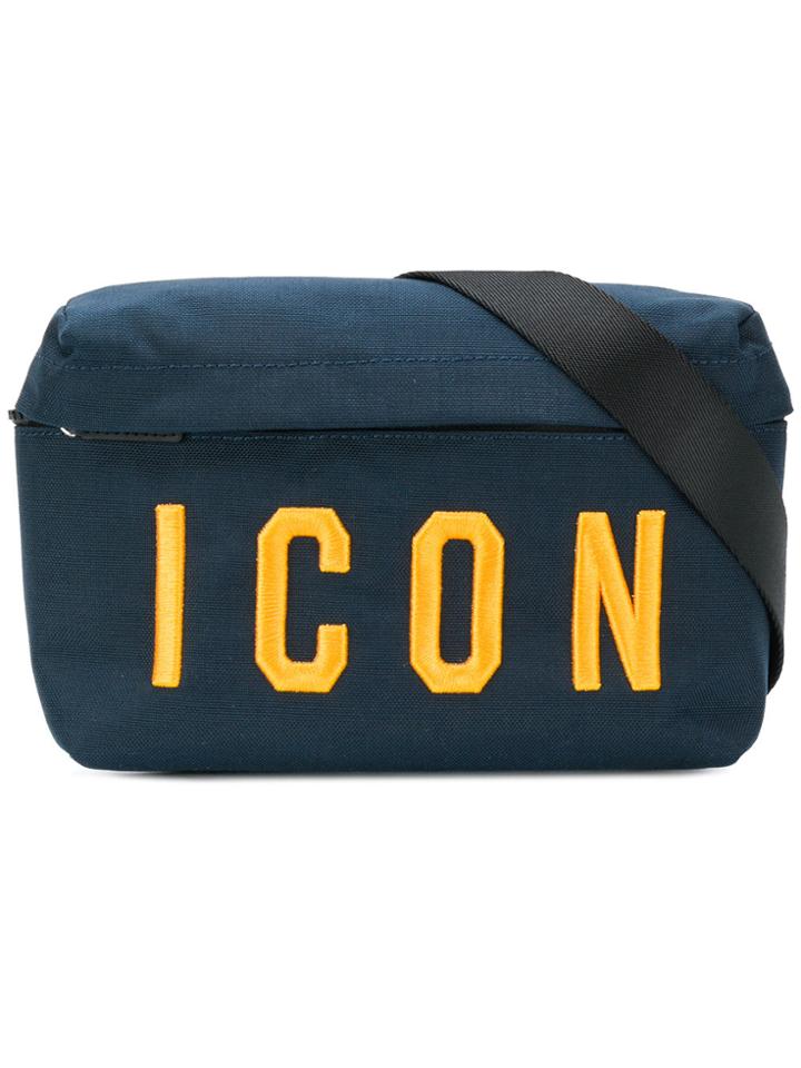 Dsquared2 Icon Embroidered Belt Bag - Blue