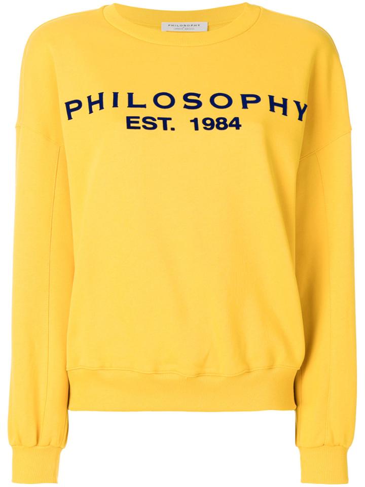 Philosophy Di Lorenzo Serafini Logo Sweatshirt - Yellow & Orange