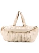 Max Mara Large Pleated Nappa Shopper - Neutrals