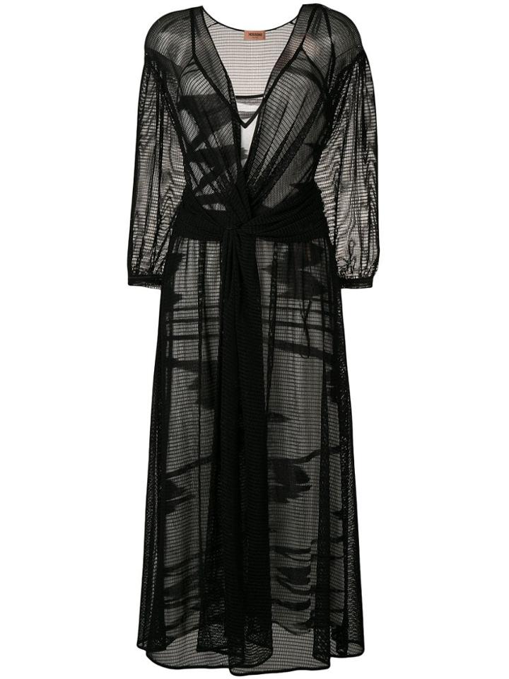 Missoni Layered Graphic Print Dress - Black