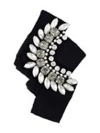 Lanvin Embellished Brooch, Women's, White, Cotton/calf Leather/viscose/glass