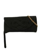 Shanghai Tang Braided Knot Clutch - Black