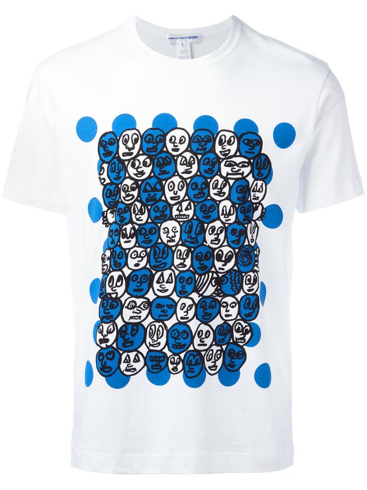 Comme Des Garçons Shirt - Printed T-shirt - Men - Cotton - L, White, Cotton