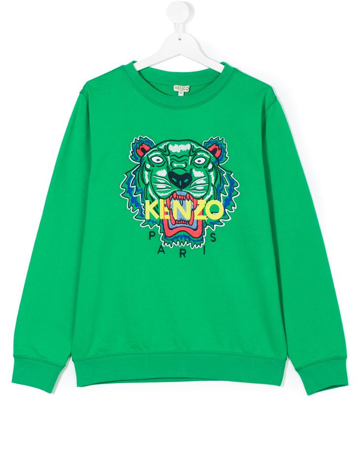 Kenzo Kids Tiger Sweatshirt - Green