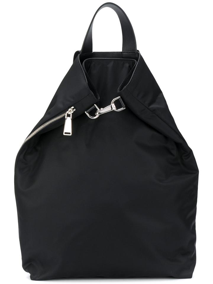 Jil Sander Clip Top Backpack - Black