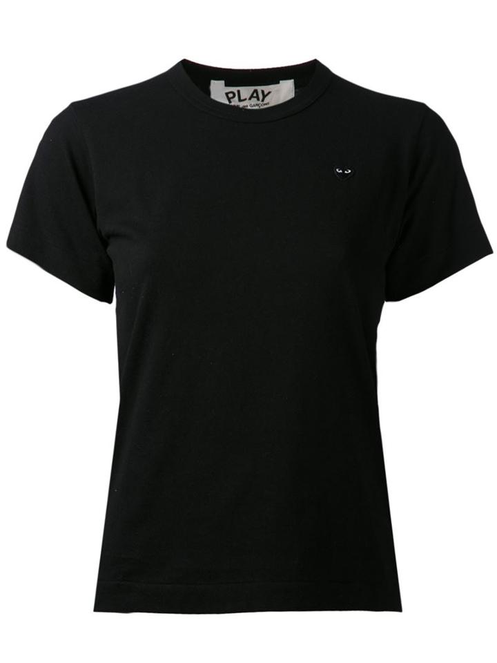Comme Des Garcons Play Embroidered Heart Logo T-shirt