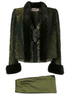 Valentino Pre-owned 1990's Dress And Jacket Suit - Green