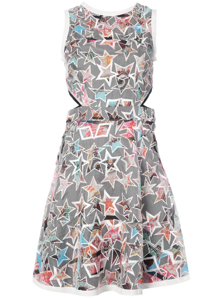 Nicole Miller Star Print Dress - Multicolour