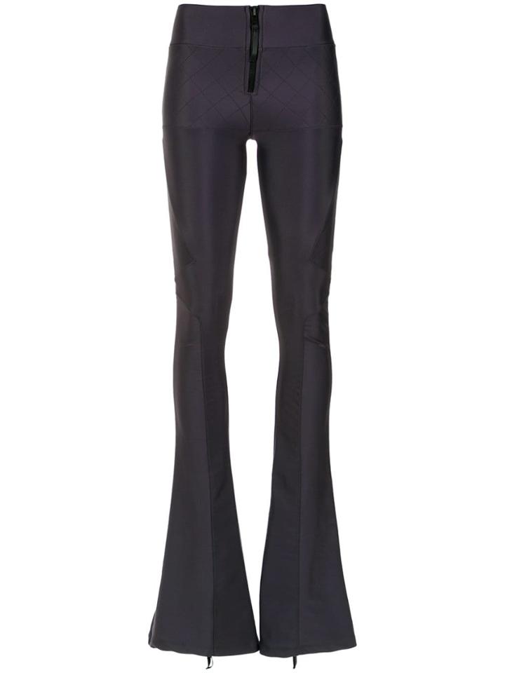 Andrea Bogosian Panels Flared Trousers - Purple